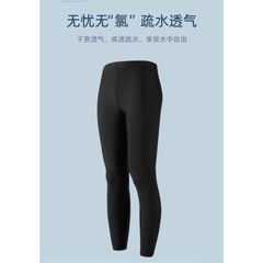 Quần Bơi Nam Dài Kín Chống Nắng Chống Sứa Đốt – Màu Đen Trơn Phong Cách Nam Tính