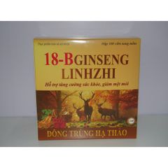 Viên Uống 18B Gingseng Linhzhi Chiết Xuất Đông Trùng Hạ Thảo Hỗ Trợ Tăng Cường Sức Khỏe- Hộp 100 Viên