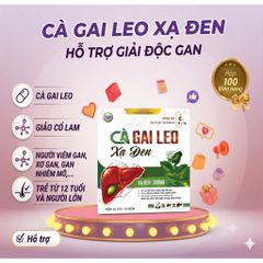 Viên Uống Mát Gan Cà Gai Leo Xạ Đen- Hộp 100 Viên