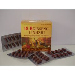 Viên Uống 18B Gingseng Linhzhi Chiết Xuất Đông Trùng Hạ Thảo Hỗ Trợ Tăng Cường Sức Khỏe- Hộp 100 Viên