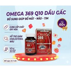 Thực Phẩm Hỗ Trợ Omega 369 Q10 Dầu Gấc Vitamin E- Hộp 100 Viên