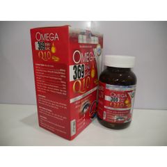 Thực Phẩm Hỗ Trợ Omega 369 Q10 Dầu Gấc Vitamin E- Hộp 100 Viên