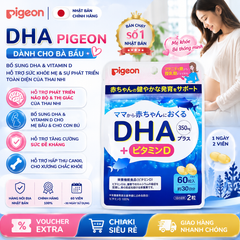 Viên Uống DHA Pigeon Cho Bà Bầu Nhật Bản Chính Hãng | Bổ Sung DHA Hỗ Trợ Phát Triển Não Bộ & Thị Giác Thai Nhi