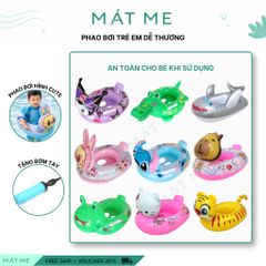 Phao Bơi Trẻ Em Hình Thú Dễ Thương, Phao Bơi Trẻ Em Chống Lật Xỏ Chân An Toàn