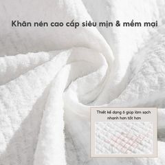 Khăn giấy nén đa năng dạng viên kẹo tiện lợi khăn sử dụng 1 lần phù hợp mang đi làm, đi học