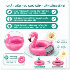 Phao Bơi Trẻ Em Hình Thú Dễ Thương, Phao Bơi Trẻ Em Chống Lật Xỏ Chân An Toàn