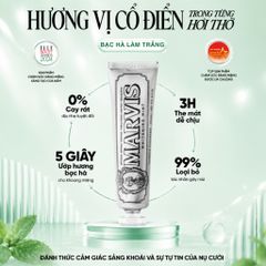 Kem Đánh Răng Marvis – kem đánh răng giúp hơi thở thơm mát, hỗ trợ trắng răng, sạch miệng, ngừa mảng bám