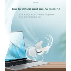 Quạt USB mini, ổ cắm USB, nhỏ gọn thích hợp cắm máy tính, sạc dự phòng