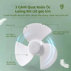 Quạt USB mini, ổ cắm USB, nhỏ gọn thích hợp cắm máy tính, sạc dự phòng