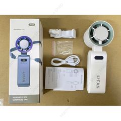 [Mátme X UFAN] Quạt Mini Trắng – Làm Mát Nhanh Với Sò Lạnh, 199 Chế Độ Gió Gập Gọn JF137