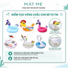 Phao Bơi Trẻ Em Hình Thú Dễ Thương, Phao Bơi Trẻ Em Chống Lật Xỏ Chân An Toàn