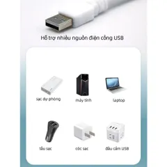 Quạt USB mini, ổ cắm USB, nhỏ gọn thích hợp cắm máy tính, sạc dự phòng
