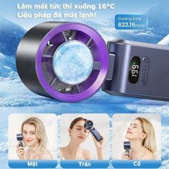 [Mátme Shop X UFAN] Quạt Cầm Tay Mini JF137 màu Hồng Gập Gọn, Làm Mát Sâu Bằng Sò Lạnh, 199 Cấp Gió