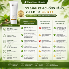 Kem chống nắng Vxebra Orico SPF50+ PA++++ ngăn lão hóa, nâng tone da 50g