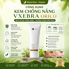 Kem chống nắng Vxebra Orico SPF50+ PA++++ ngăn lão hóa, nâng tone da 50g