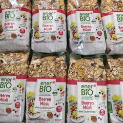 Yến mạch mix trái cây hữu cơ EnerBio Đức 375g