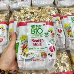 Yến mạch mix trái cây hữu cơ EnerBio Đức 375g