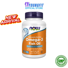 Viên Uống Dầu Cá Omega 3 NOW Hỗ Trợ Sức Khỏe Tim Mạch Cải Thiện Não Bộ Thị Lực Xương Khớp - YoungFit