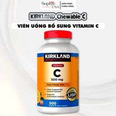 Viên ngậm bổ sung Vitamin C Kirkland Signature Vitamin C 500mg 500 viên