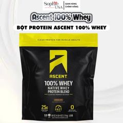 ĐẠM TƯƠI BỘT WHEY - ASCENT 100% WHEY - PROTEIN SẠCH PHỤC HỒI CƠ SIÊU NHANH