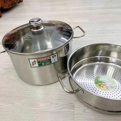 Nồi Hấp 2 Tầng Inox Cao cấp Tithafac 20cm
