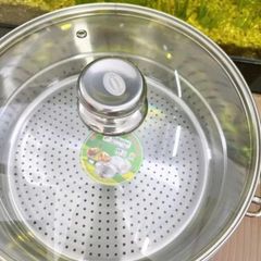 Nồi Hấp 2 Tầng Inox Cao cấp Tithafac 20cm