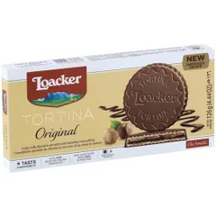 Loacker Tortina 126g Set Bánh Xốp Hạt Phỉ Hazelnut Và Chocolate