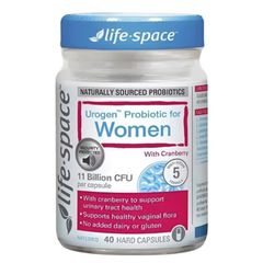 Men Vi Sinh Life•Space Urogen™ Probiotic for Women with Cranberry 40 viên - S/P Chuẩn Úc