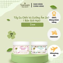 Dove Body Scrub Limited Edition 298g Tẩy Tế Bào Chết Dưỡng Ẩm Toàn Thân Sugar Cookie Sprinkle & Peppermint Bark