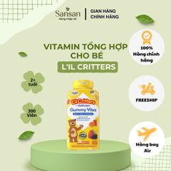 Kẹo Dẻo Vitamin L'il Critters Gummy Vites Mỹ Cho Bé 2+ Tuổi 300 Viên - Nội địa Mỹ