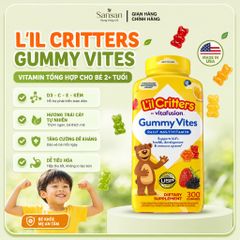 Kẹo Dẻo Vitamin L'il Critters Gummy Vites Mỹ Cho Bé 2+ Tuổi 300 Viên - Nội địa Mỹ