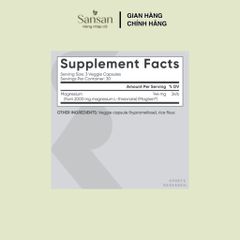 Sports Research Magtein Magnesium L-Threonate 90 Viên - Magie L-Threonate Hỗ Trợ Não Bộ, Trí Nhớ, Tập Trung - Non GMO, G