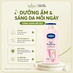 Sữa Dưỡng Thể Vaseline Healthy Bright Daily Brightening 725ml Dưỡng Ẩm Sáng Da, Thấm Nhanh Không Nhờn Rít