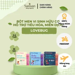 Men Vi Sinh Lovebug Probiotics Cho Trẻ Sơ Sinh & Trẻ Nhỏ – Hữu Cơ USDA | Hỗ Trợ Tiêu Hóa & Miễn Dịch