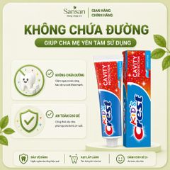 Kem Đánh Răng Trẻ Em Crest Kids Chống Sâu Răng Color Changing /Sparkle Fun Cho Bé Từ 2 tuổi