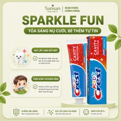 Kem Đánh Răng Trẻ Em Crest Kids Chống Sâu Răng Color Changing /Sparkle Fun Cho Bé Từ 2 tuổi