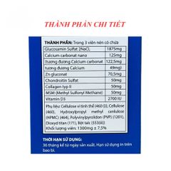 Viên Uống Oflex Glucosamin Bổ Khớp - Hỗ Trợ Giảm Đau Xương Khớp, Tăng Cường Vận Động (Hộp 60 Viên)