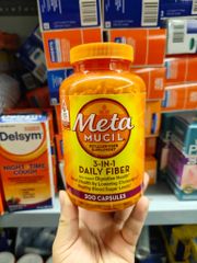 Viên uống bổ sung chất xơ Metamucil 3 in 1 Fiber 300 Capsules USA
