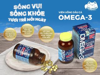 Viên Uống Dầu Cá Omega-3 Orihiro 180 Viên Nhật Bản Chính Hãng | Bổ Sung Omega 3 Hỗ Trợ Tim Mạch & Não Bộ