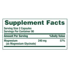 Magie Glycinate 240 mg Nature's Bounty - Hỗ trợ sức khỏe tim mạch cho giấc ngủ sâu, giảm stress, sản xuất tại Mỹ