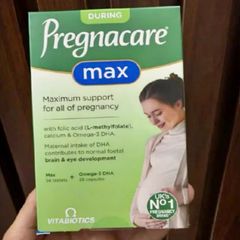 [Mẫu Mới] Viên Bổ Sung Vitamin & Khoáng Chất Cho Phụ nữ Mang Thai - Vitabiotics Pregnacare Max - 84 viên - S/P Chuẩn UK 