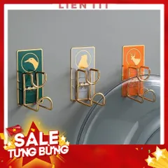Móc Dán Tường Treo Chậu Thau Thớt Đồ Dùng Phòng Tắm Nhà Bếp - Inox Thép Không Gỉ Keo Dính Siêu Chắc