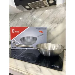Chảo Inox Sâu Lòng Chống Dính Đáy Từ Amey - Kích Thước 28cm & 30cm Dùng Được Trên Mọi Loại Bếp