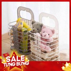 Rổ Đựng Đồ Treo Cạnh Máy Giặt - Kèm Móc Dính Cực Chắc, Tiện Lợi
