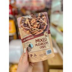 Nấm Sấy Giòn Mixed Mushrooms Crisps 58g – Snack Nấm Giòn Vị Truffle Đen Ăn Vặt