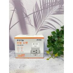 Ổ Cắm Điện Đa Năng JIWON - Tích Hợp Cổng USB và Type C, Tự Ngắt An Toàn, 4 Ổ, Chiều Dài 2.4m