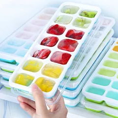 Khay Đá Silicon - Dễ Dàng Làm Đá, Chống Rò Rỉ và An Toàn Kèm Nắp Đậy