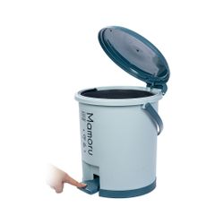 Thùng Rác Đạp Chân Dáng Tròn 10L Hokori Việt Nhật 8066 - Thùng Đựng Rác Nhựa Có Nắp Đậy Kín Khử Mùi Phòng Khách