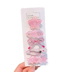 Set 5 Kẹp Tóc Cho Bé Gái Hello Kitty Kuromi Dễ Thương, Combo Kẹp Tóc Mái Nhựa Thạch Trong Suốt Cao Cấp - SP2757