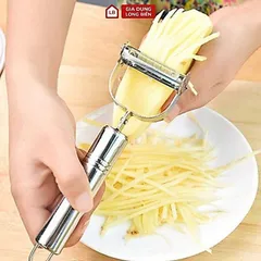 Nạo rau củ quả inox 2in1 không gỉ dụng cụ nhà bếp tiện lợi